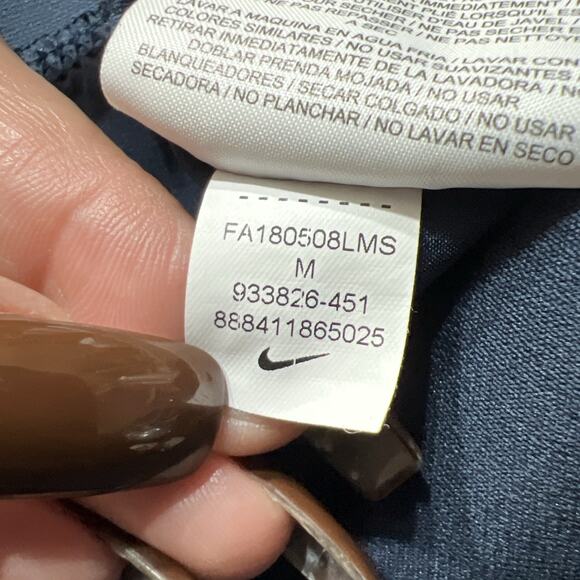 Nike Dri Fit Strike Blue Swoosh Logo Training & Running Joggers Womens Size M - Picture 9 of 11